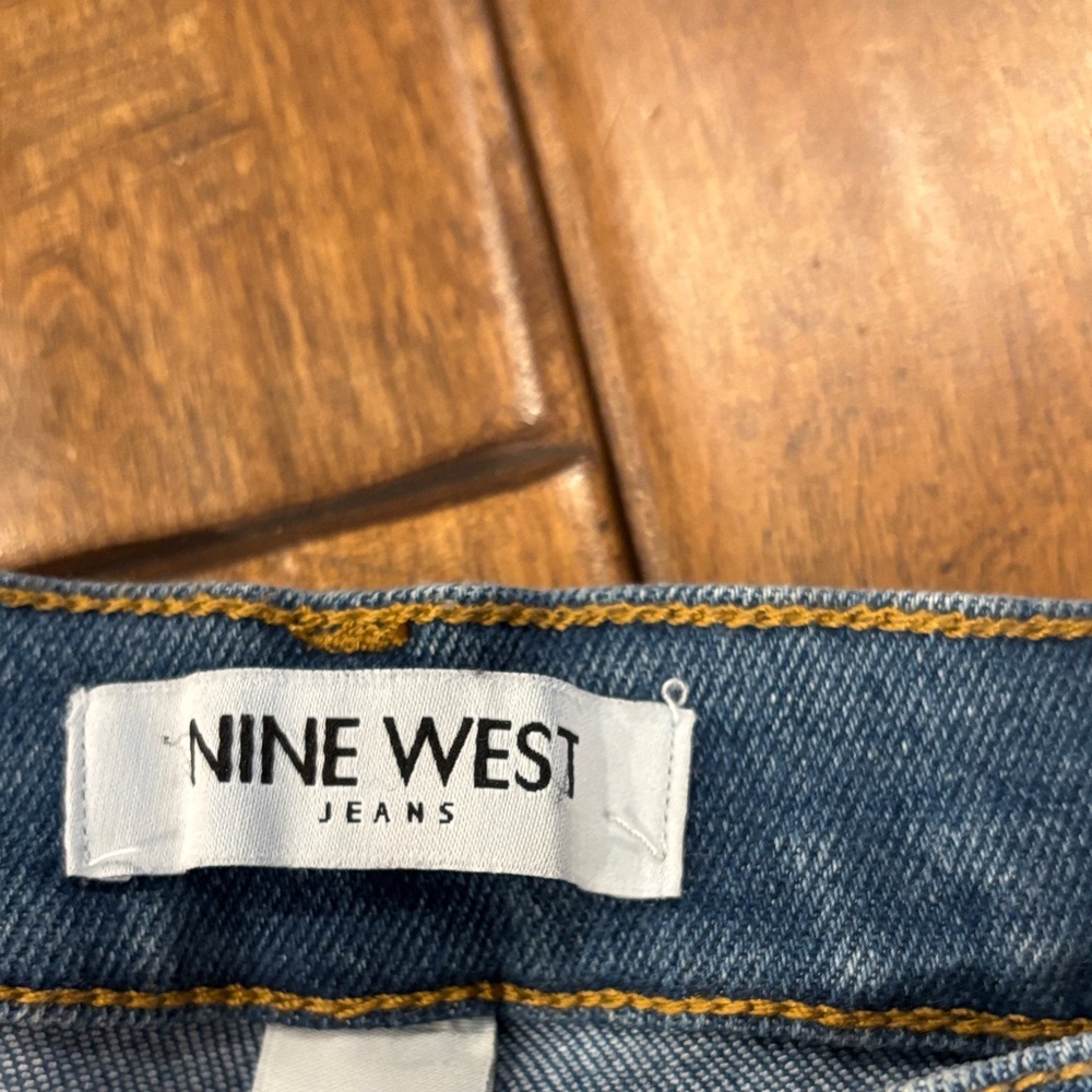 Nine West Women's Blue High Rise Skinny Jeans - Picture 2 of 6
